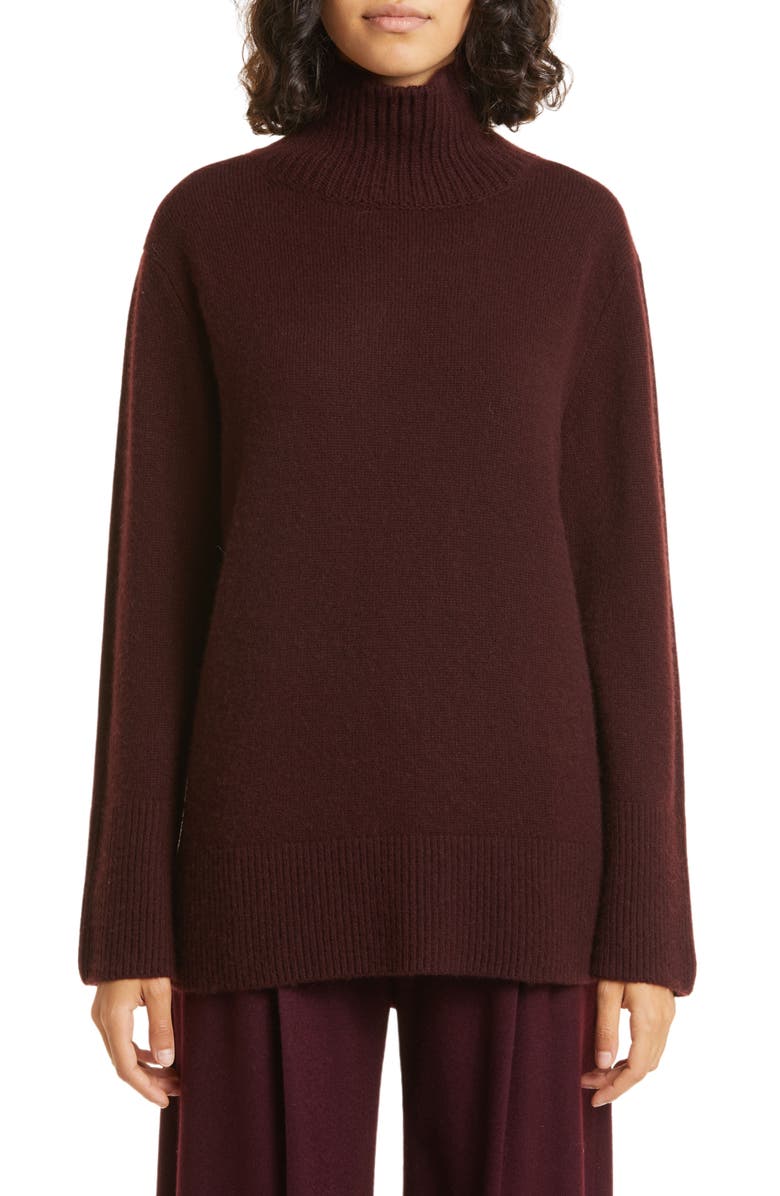 Vince Wool & Cashmere Turtleneck Tunic Sweater, Main, color, 