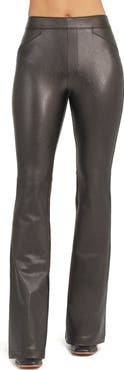 SPANX® Faux Leather Flare Leg Pull-On Pants