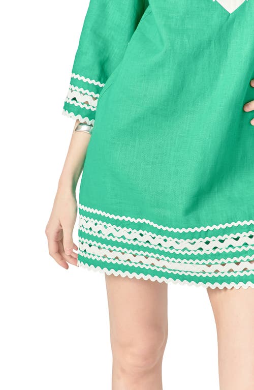 English Factory Ric Rac Tunic Mini In Green
