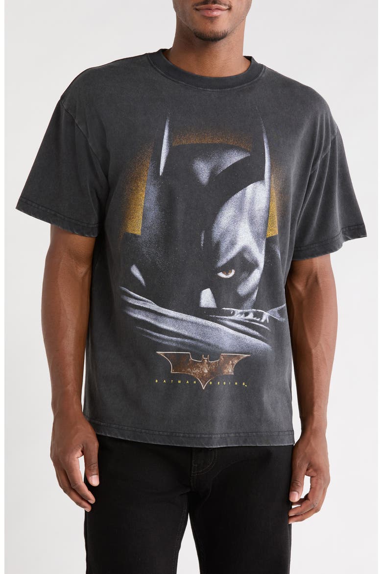 I'm Batman Begins in the Night Graphic T-Shirt, Main, color, BLACK WASH