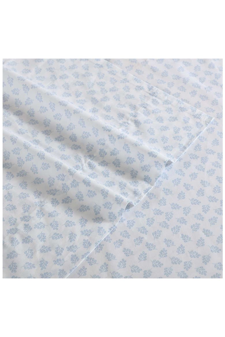 Breezy Bloom 200 Thread Count Cotton Percale Sheet Set, Alternate, color, WHITE/ BREEZY BLOOM