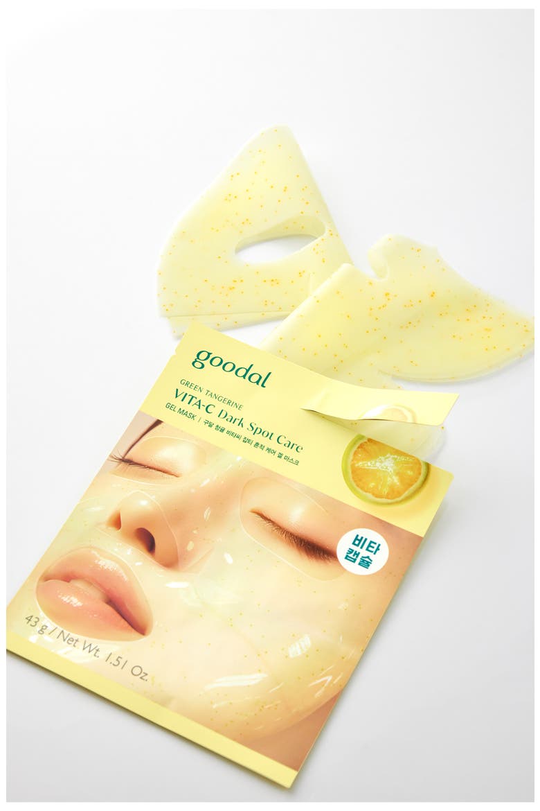5-Pack Green Tangerine Vita C Dark Spot Care Gel Masks, Alternate, color, NO COLOR