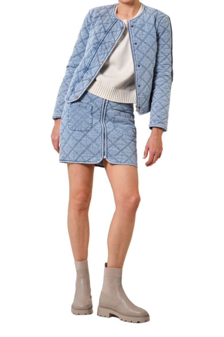 Virgo Skirt, Alternate, color, Denim