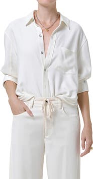 Citizens of Humanity Kayla Shrunken Button-Up Shirt