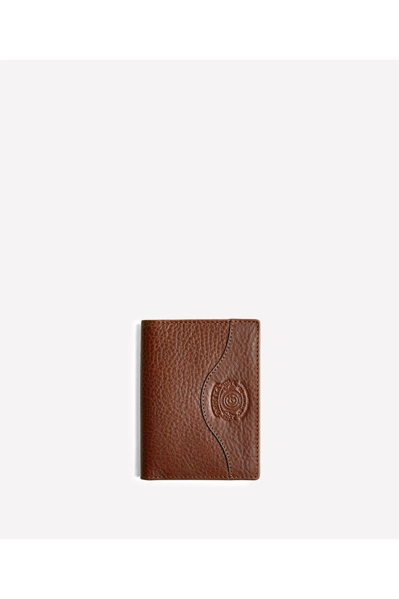 Vertical Card Case No. 396, Main, color, Vintage Chestnut Leather