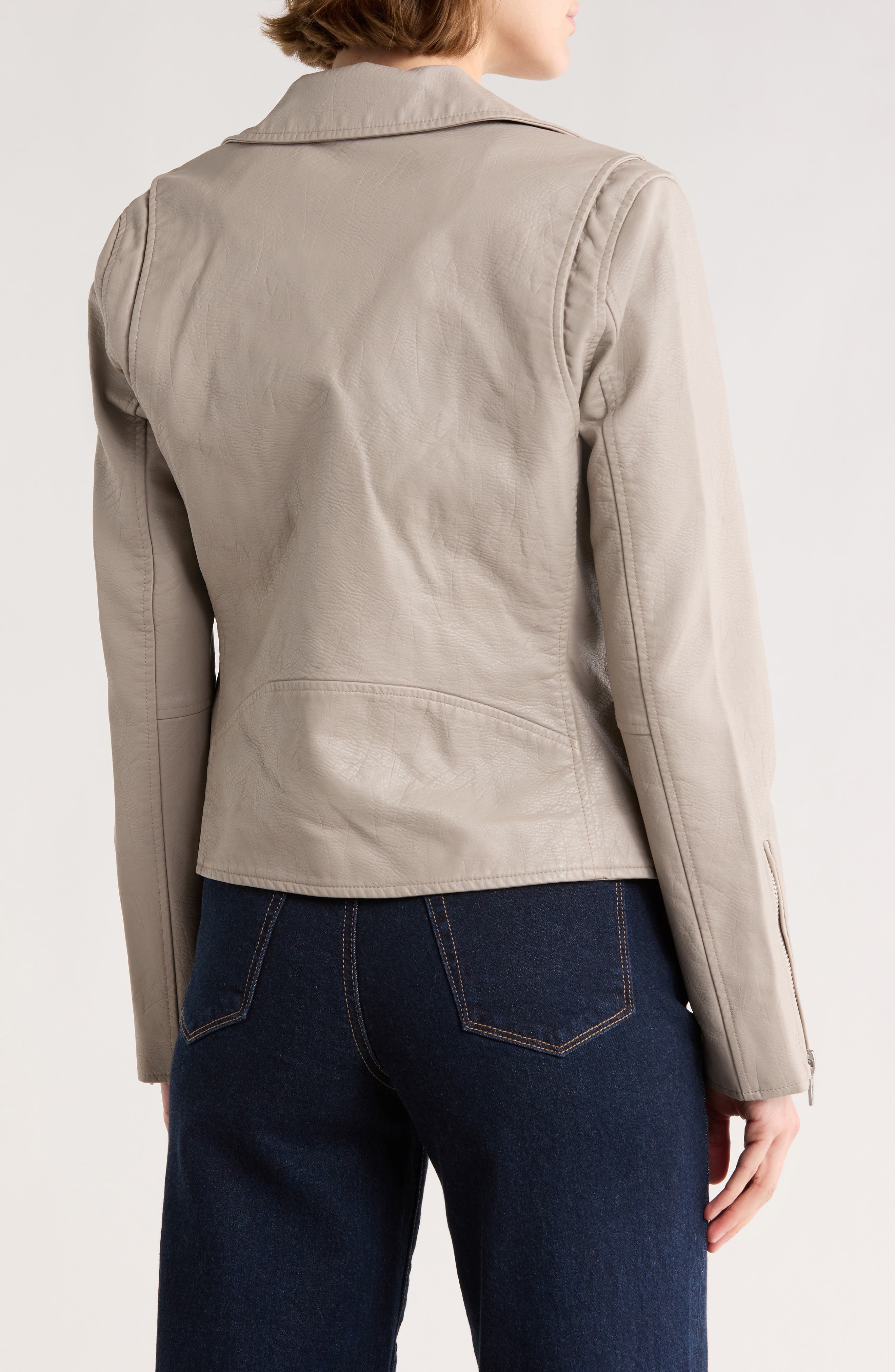 Faux Leather Moto Jacket - image 2