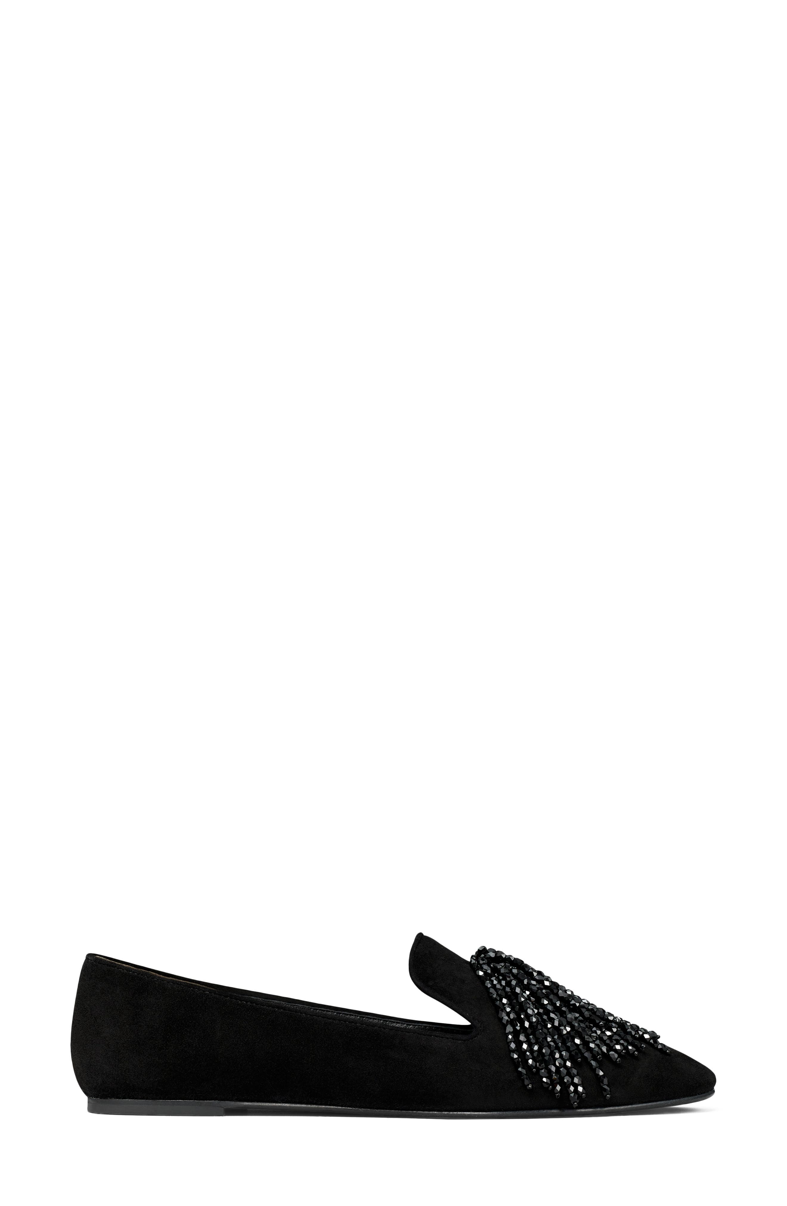 Tory Burch Smoking Slipper, Alternate, color, Perfect Black