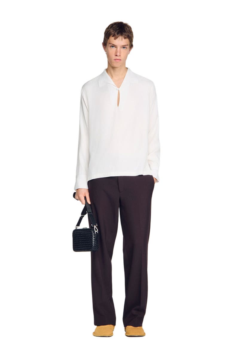 SANDRO Tunic-effect shirt, Alternate, color, White