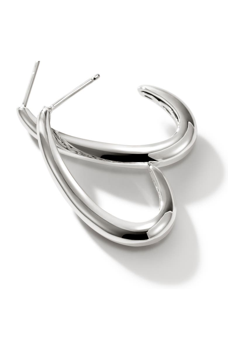 John Hardy Medium Surf J Hoop Earrings, Alternate, color, 