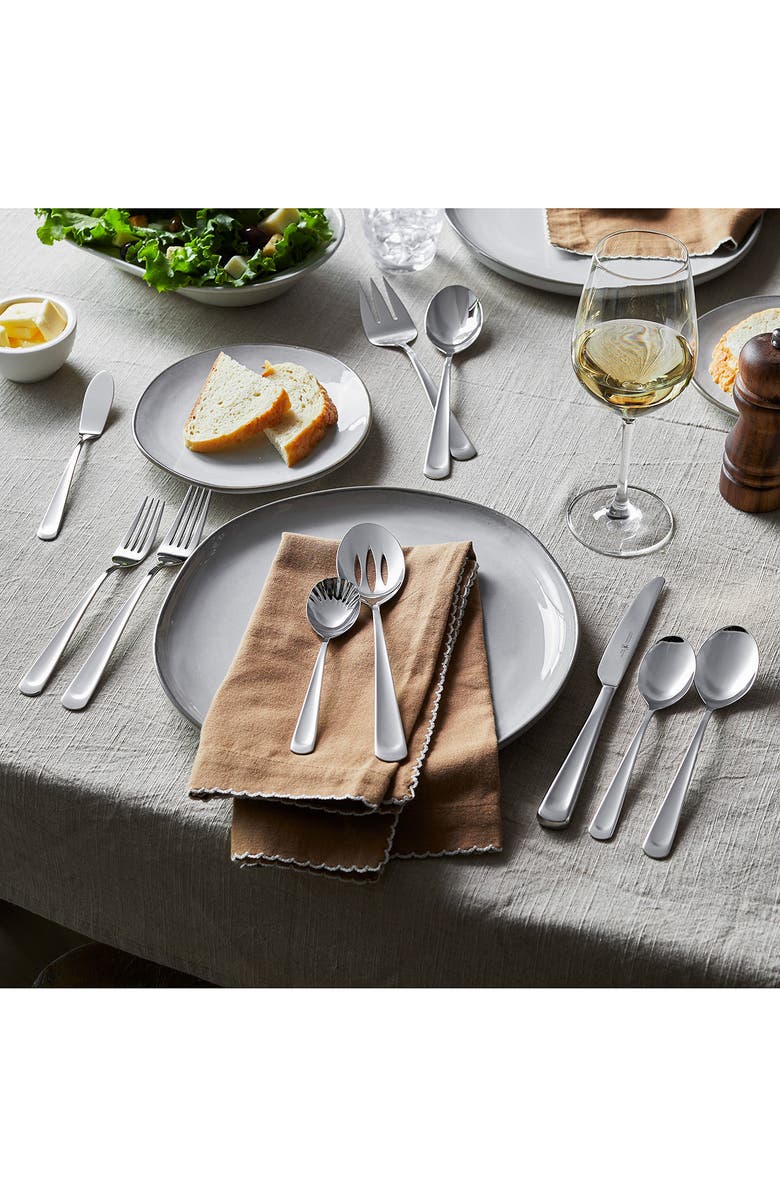 HENCKELS CUTLERY Silvano 18/10 Stainless Steel 45-Piece Flatware Set, Alternate, color, Silver