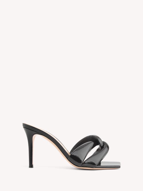 Gianvito Rossi Square-headed High-heeled Sandals In Black
