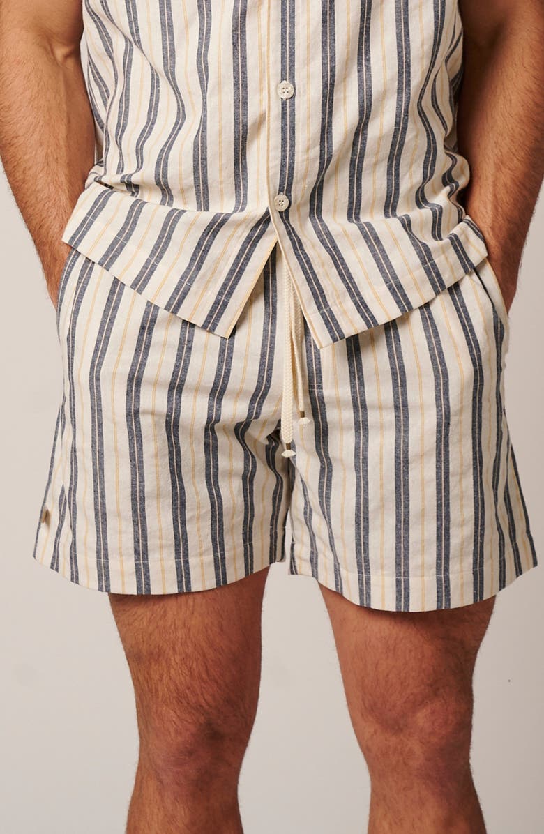 LEISURE LAB Catalina Shorts, Alternate, color, Blue Stripes