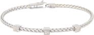 MESHMERISE 18K Gold Vermeil Diamond Station Bracelet - 0.15 ctw