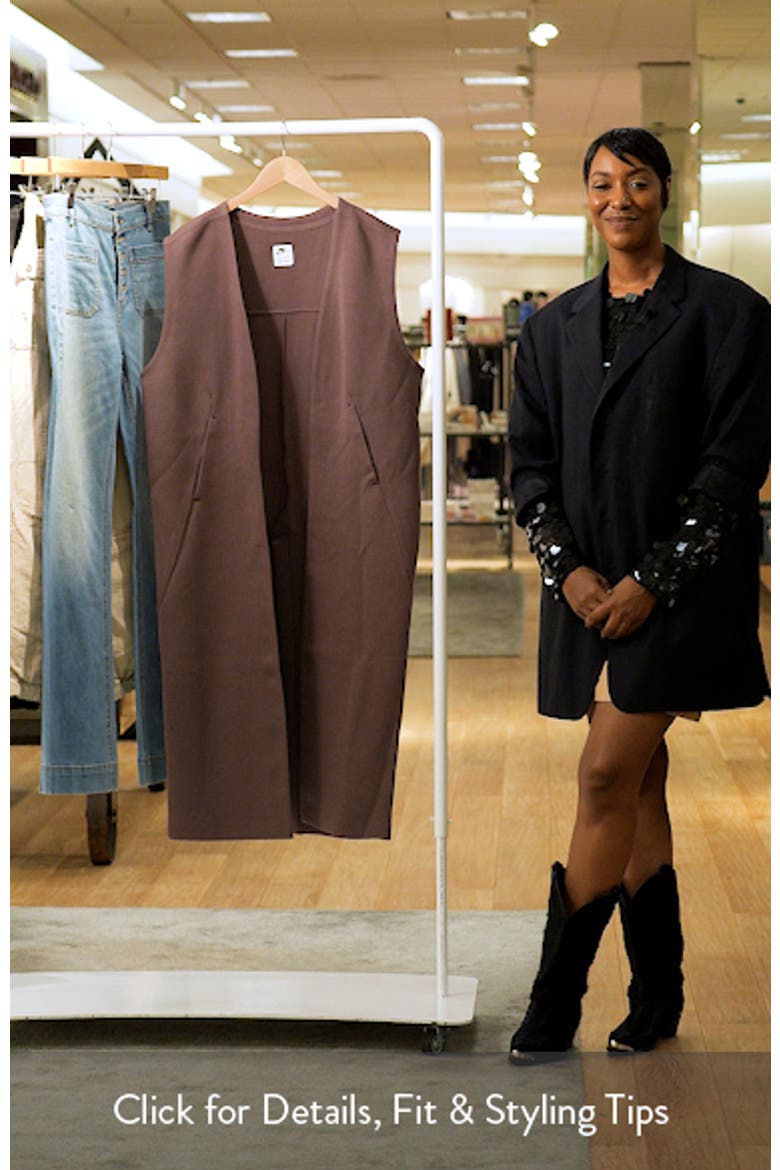 Oversized Sleeveless Tech Fleece Duster video