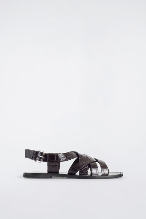 Woven Leather Sandals