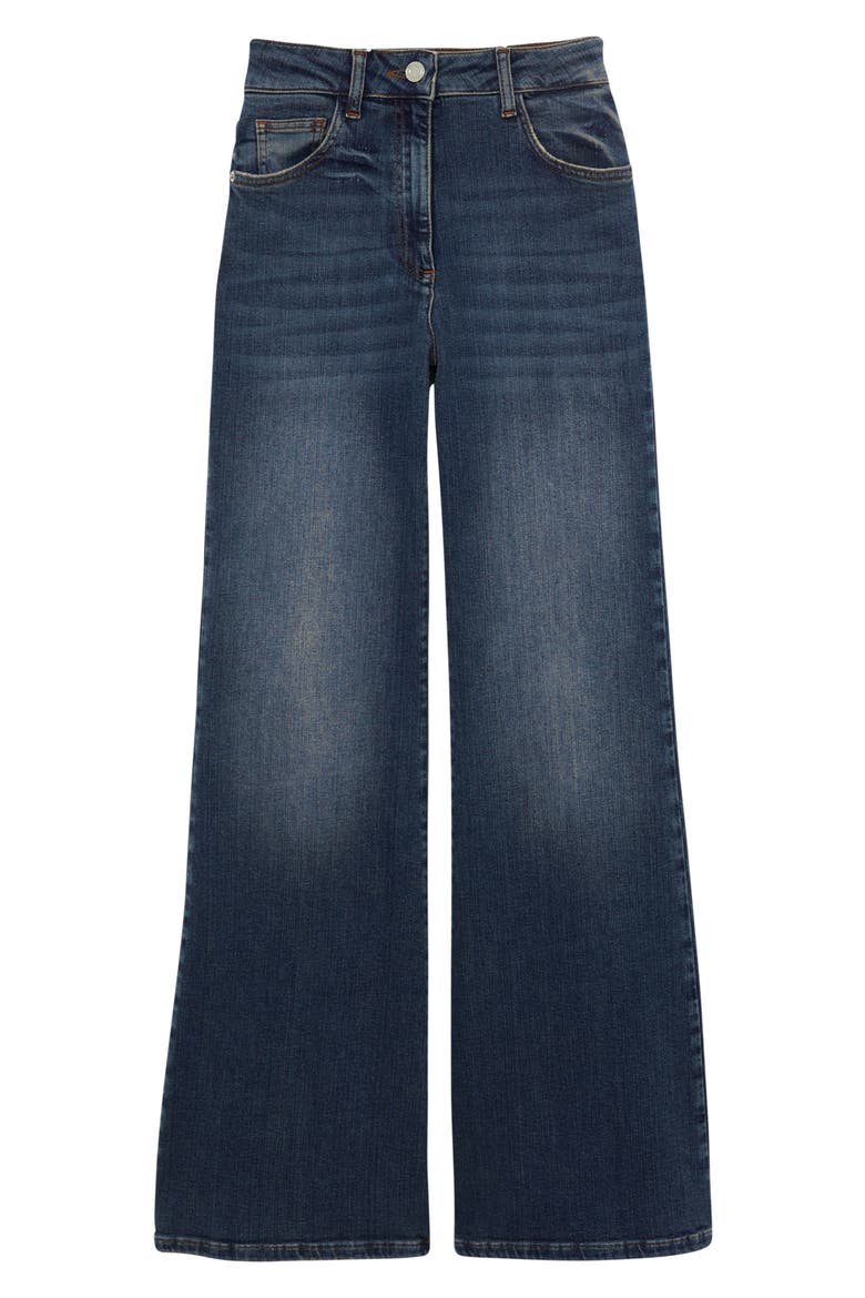 Bonnie Flare Jeans, Alternate, color, MID BLUE
