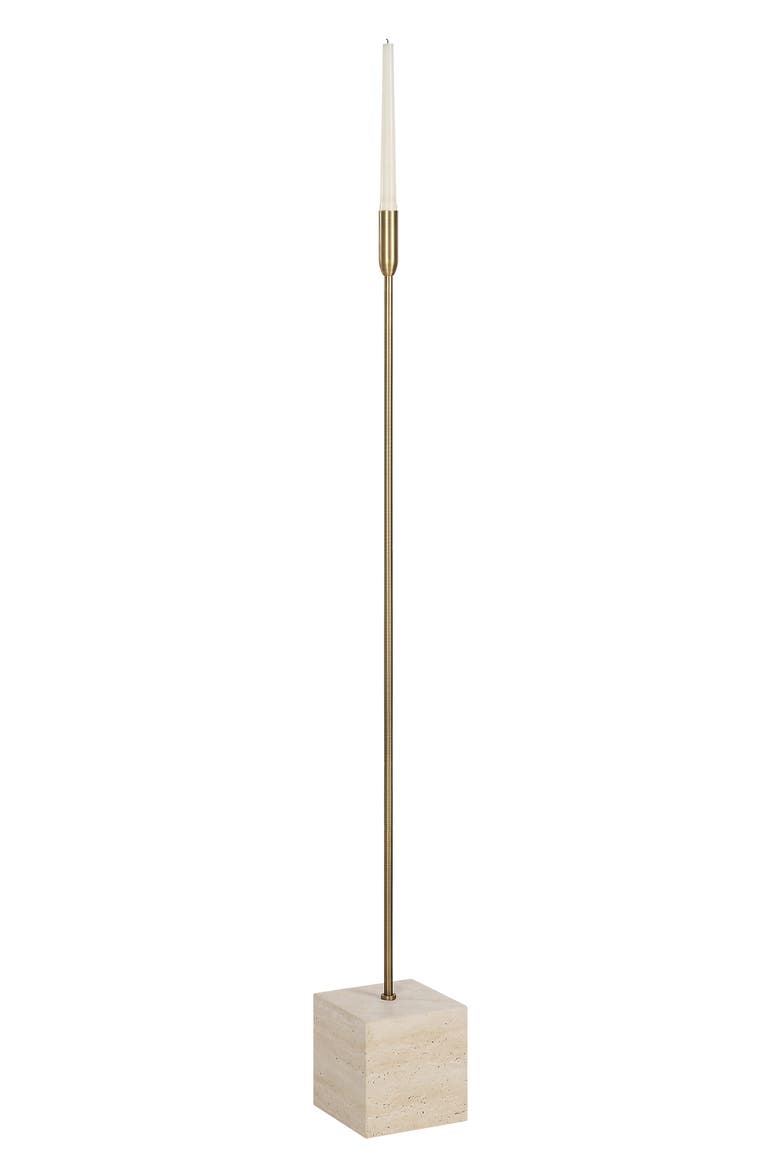 Chambers Floor Set of 2 Stone Candle Holder, Alternate, color, NO COLOR