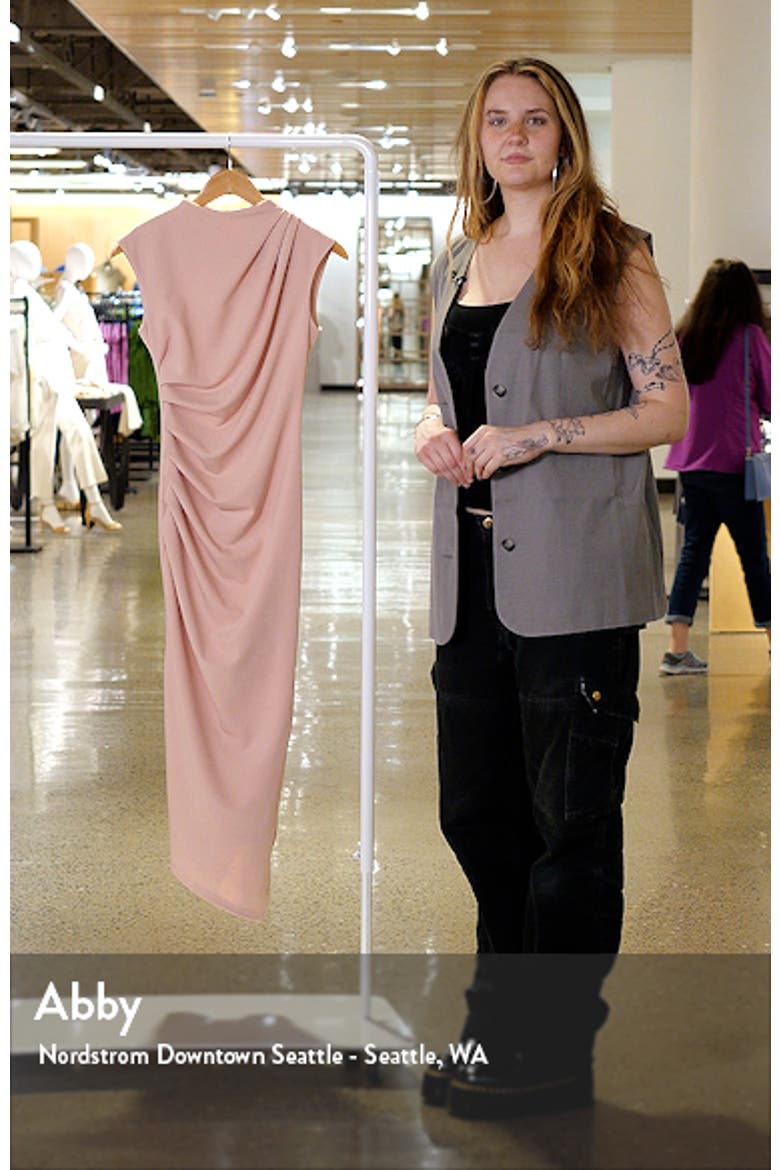 Diana Asymmetric Hem Sheath Dress video