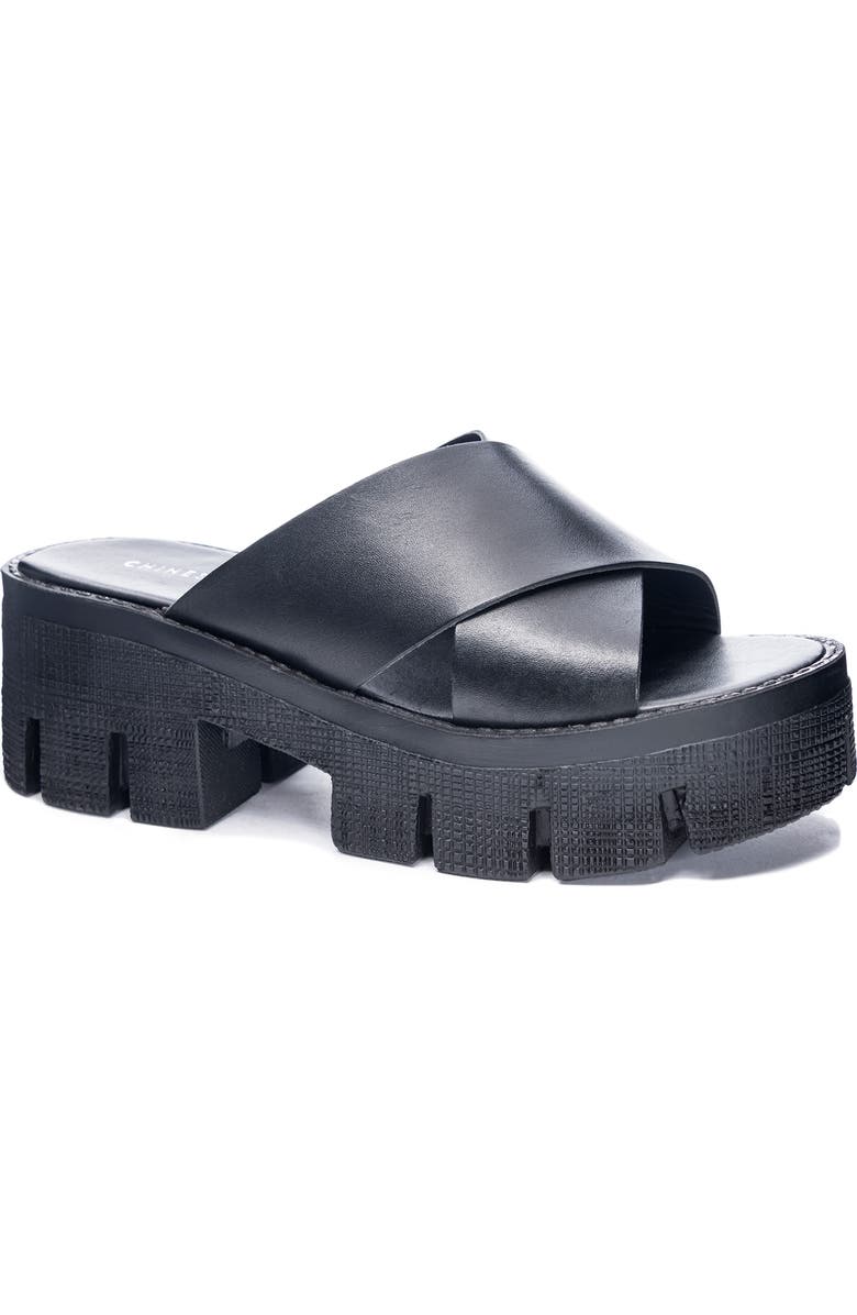 Chinese Laundry Lock Down Platform Slide Sandal, Main, color,