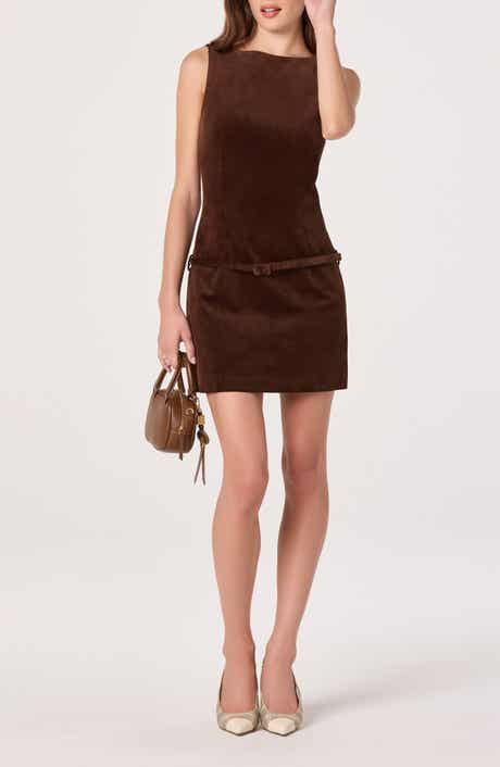 ASTR the Label Sleeveless Corduroy Minidress