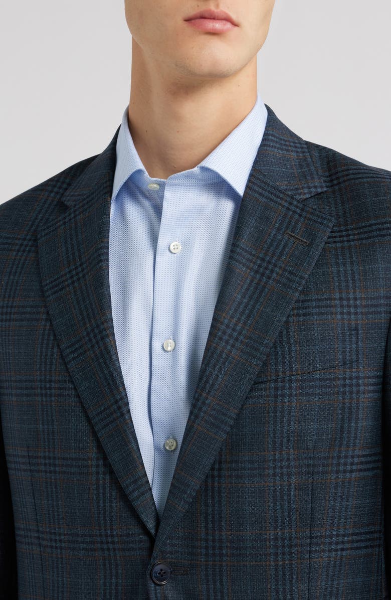 Peter Millar Flynn Classic Fit Plaid Wool Sport Coat, Alternate, color,