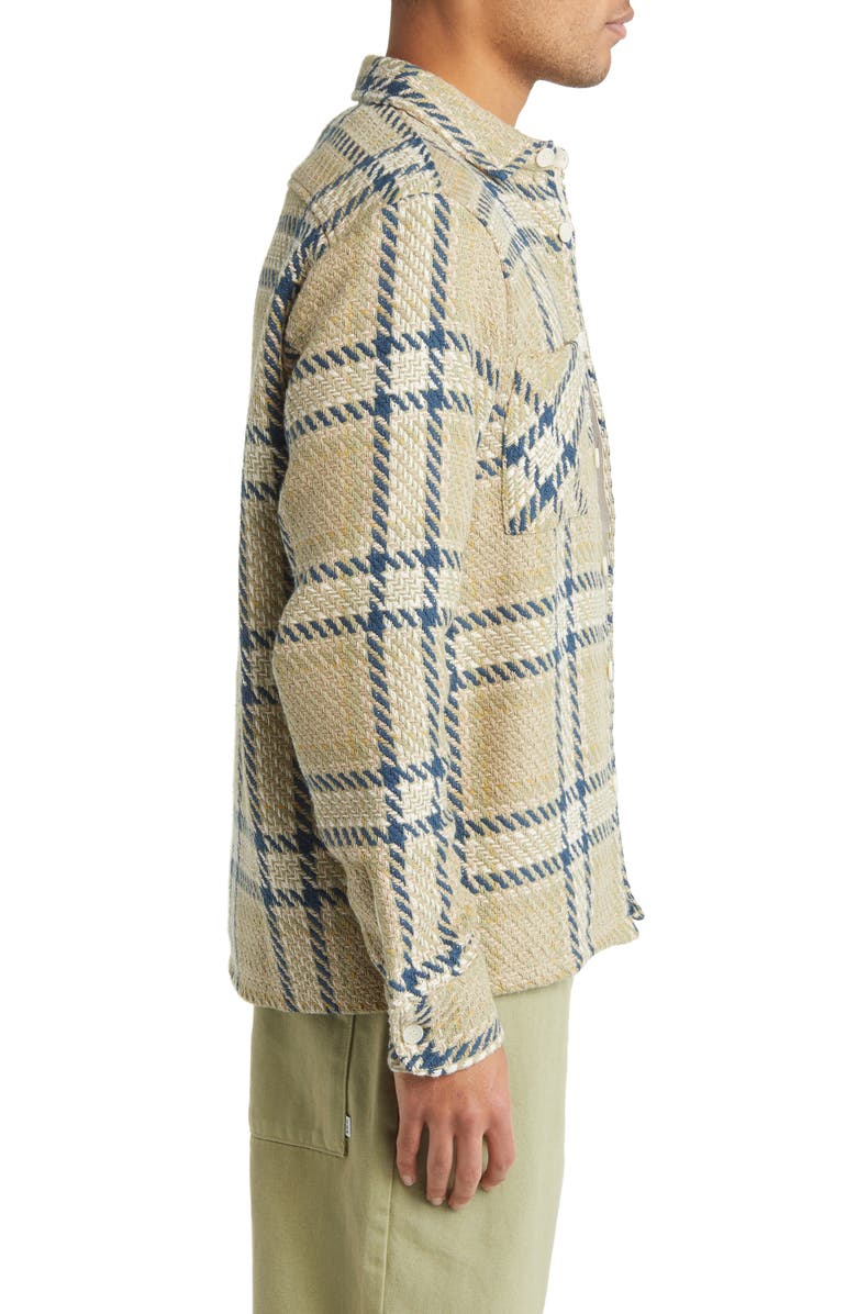 Wax London Whiting Plaid Button-Up Overshirt, Alternate, color, 