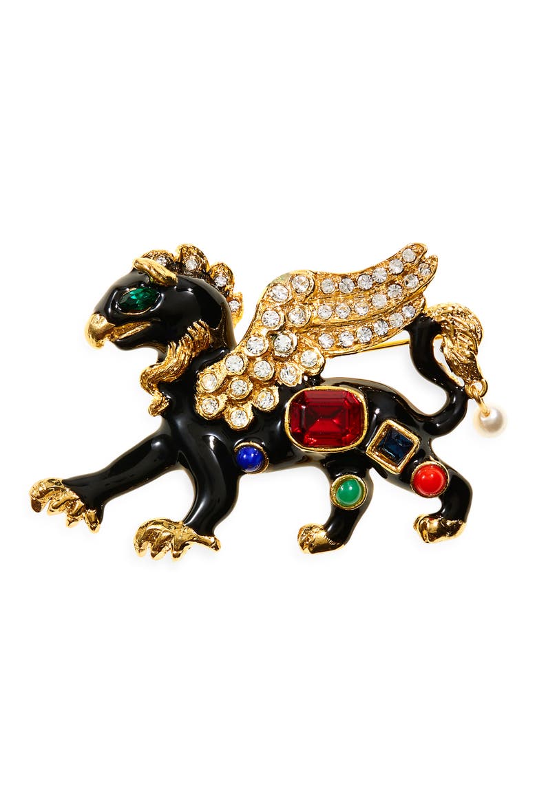 Griffin Pin, Main, color, BLACK