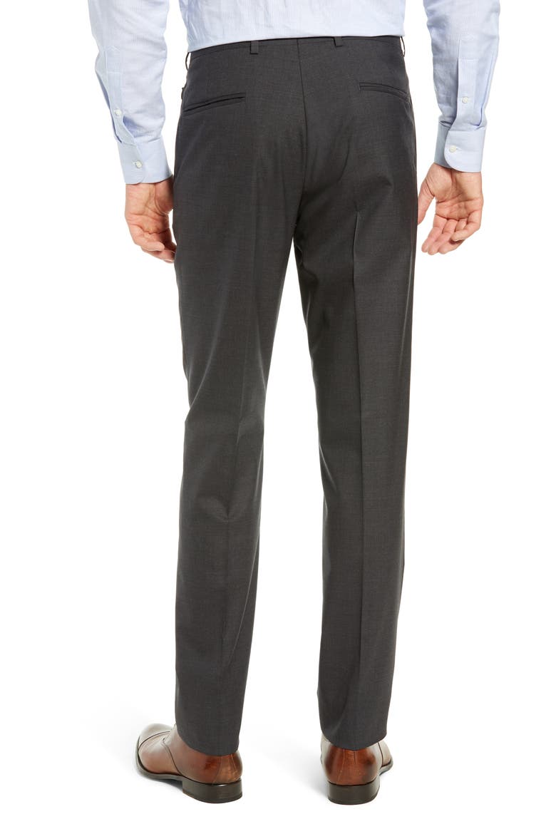 Tech-Smart Slim Fit Stretch Wool Dress Pants, Alternate, color, CHARCOAL