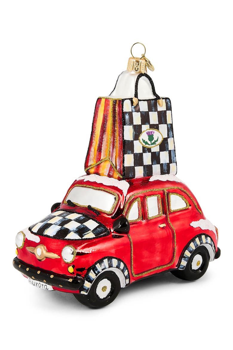 Check it Out Car Glass Ornament, Main, color, RED