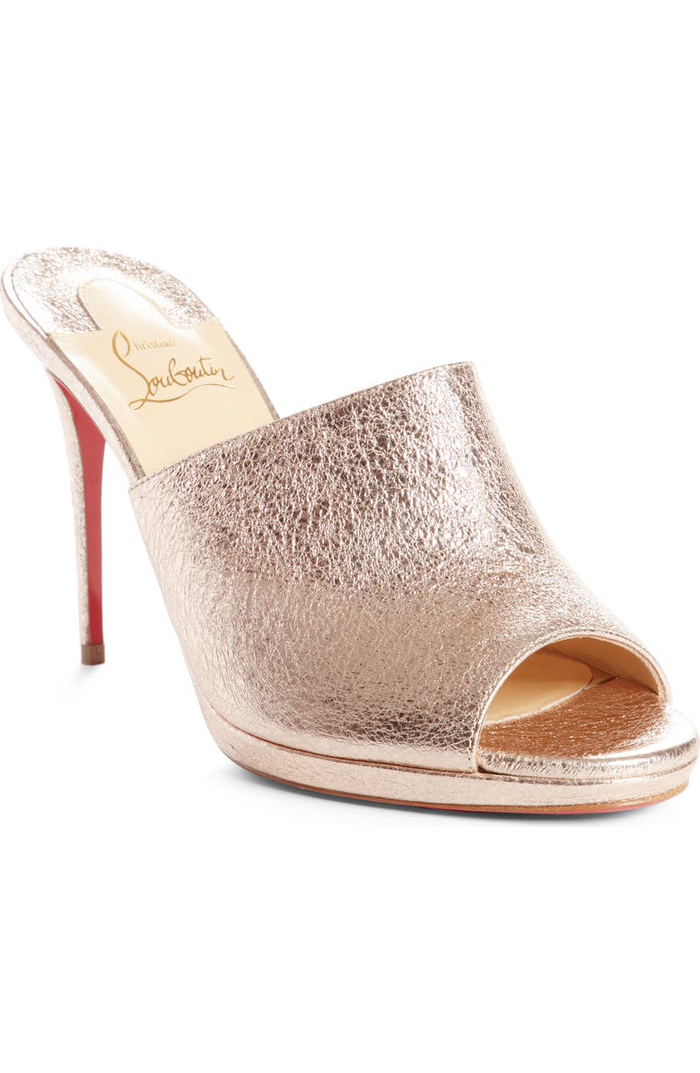 Christian Louboutin Metallic Pigalle Mule, Main, color,