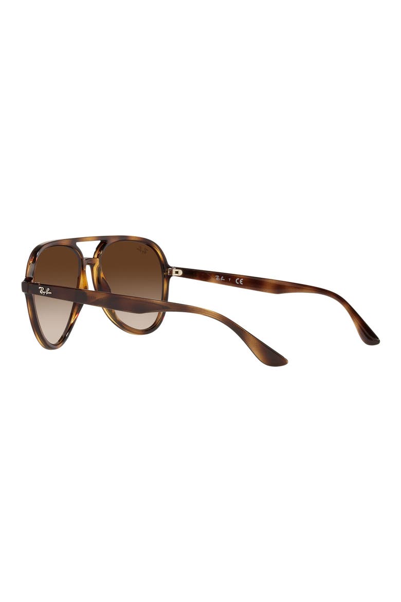 57mm Gradient Aviator Sunglasses, Alternate, color, HAVANA / BROWN GRADIENT