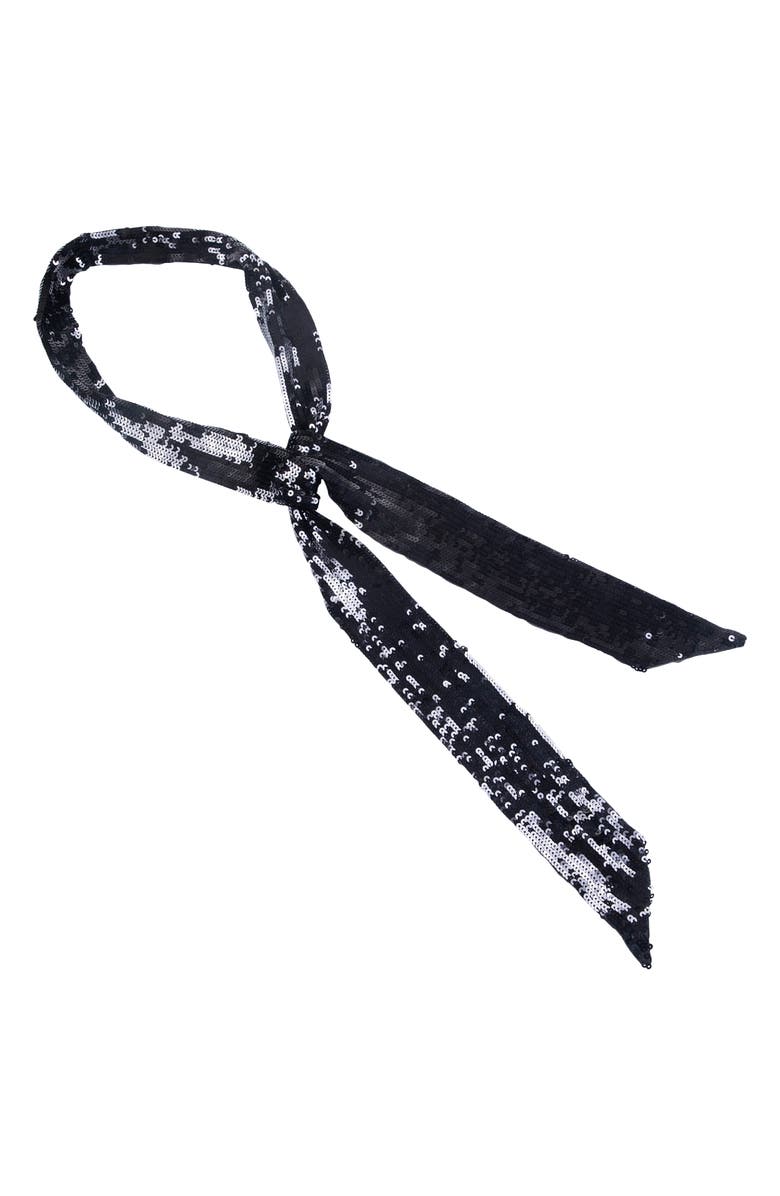 Rebecca Minkoff Sequin Skinny Scarf, Main, color,