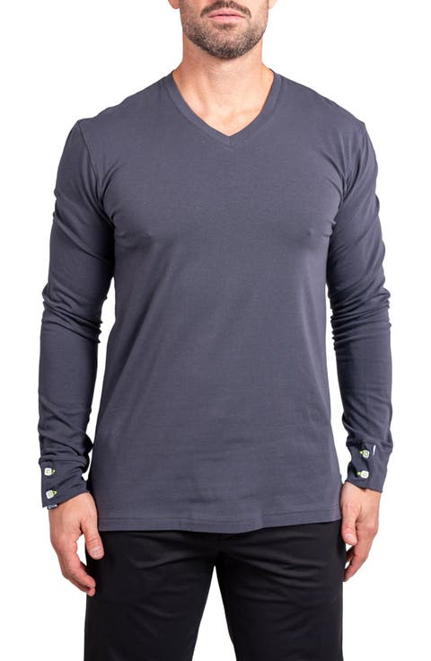 Edison Ascension V-Neck Long Sleeve T-Shirt