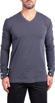 Maceoo Edison Ascension V-Neck Long Sleeve T-Shirt