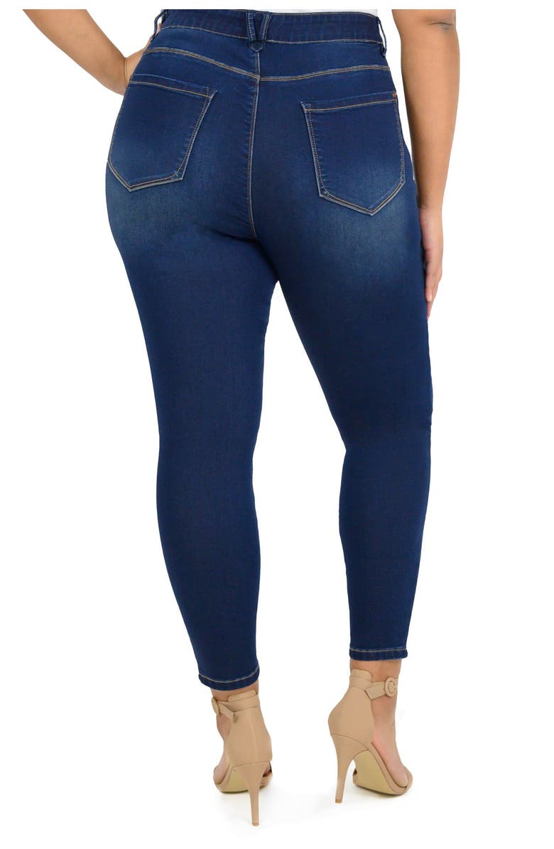 CURVE APPEAL Comfort Waist Skinny Leg Jeans, Alternate, color, 