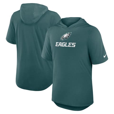 Men's Nike Midnight Green Philadelphia Eagles Lockup Tri-Blend Hoodie T-Shirt