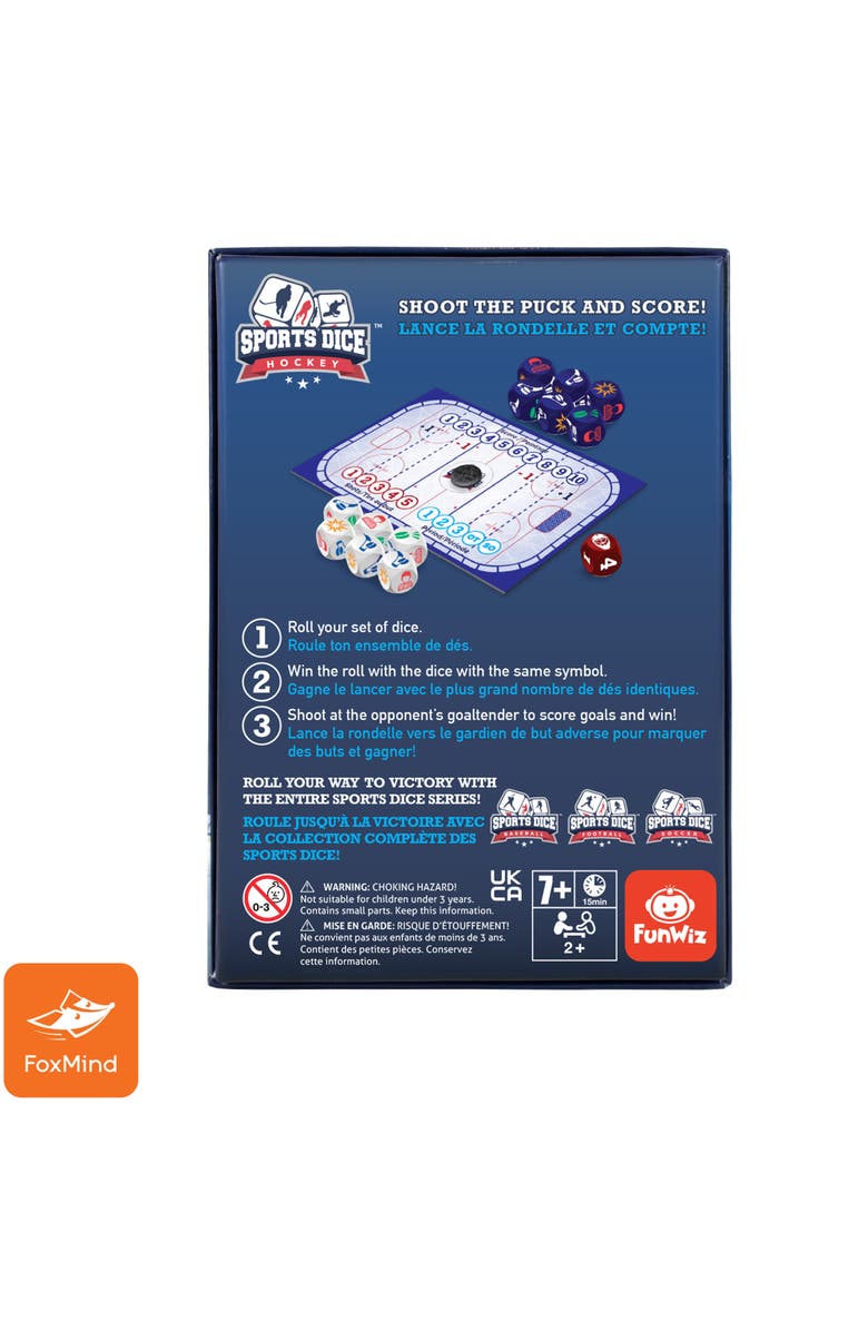 FoxMind ports Dice Hockey Board Game, 2 or 4 Players, Alternate, color, Multicolored