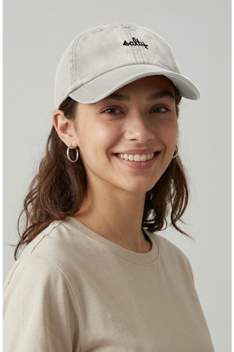 Salty Embroidered Everyday Hat, Alternate, color, Washed Stone White