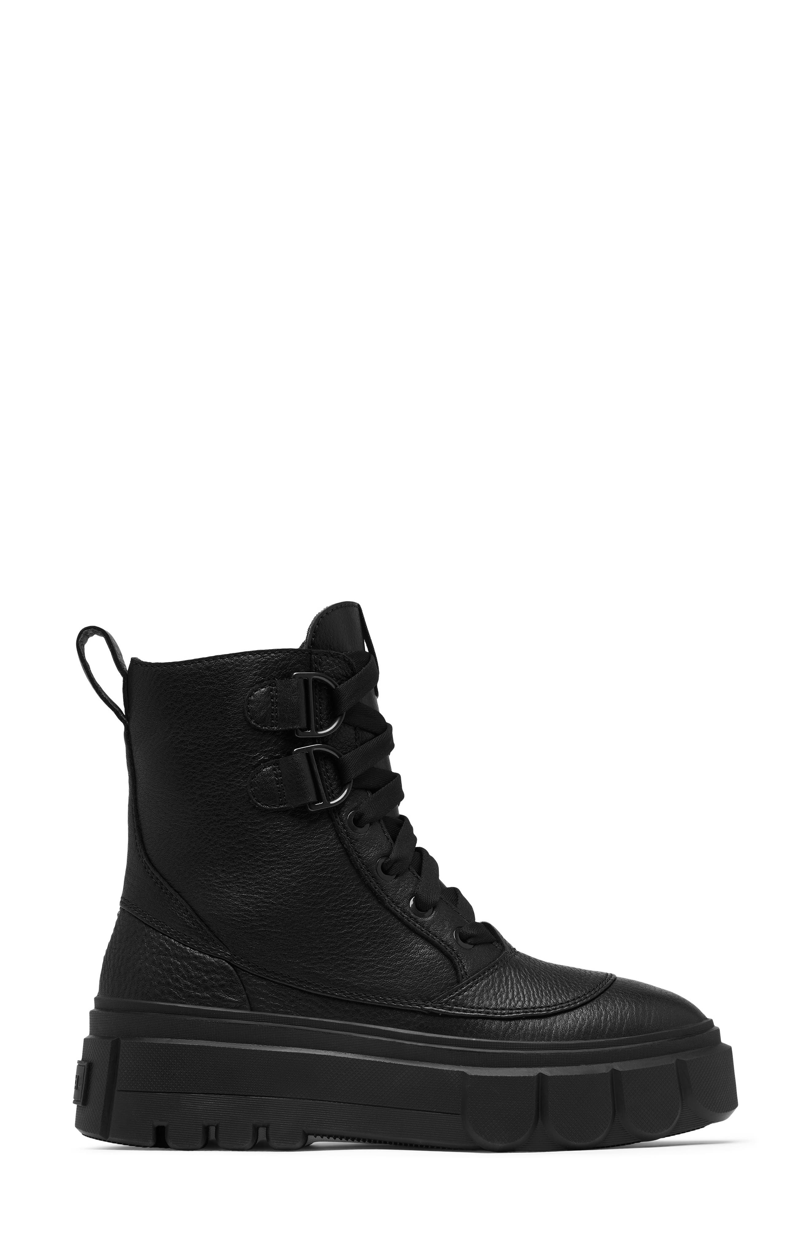 SOREL Caribou X Waterproof Leather Lace-Up Boot, Alternate, color, 