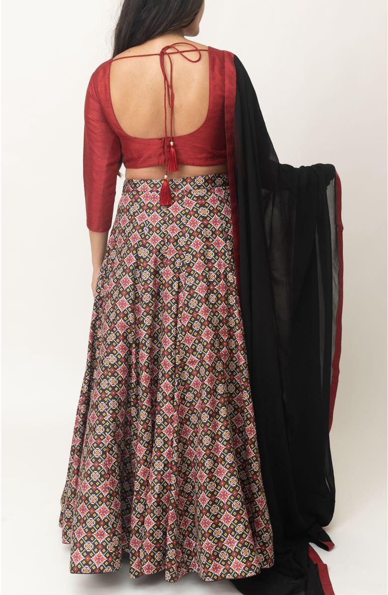 RAAS Kya Silk Lehenga Choli Set, Alternate, color, 