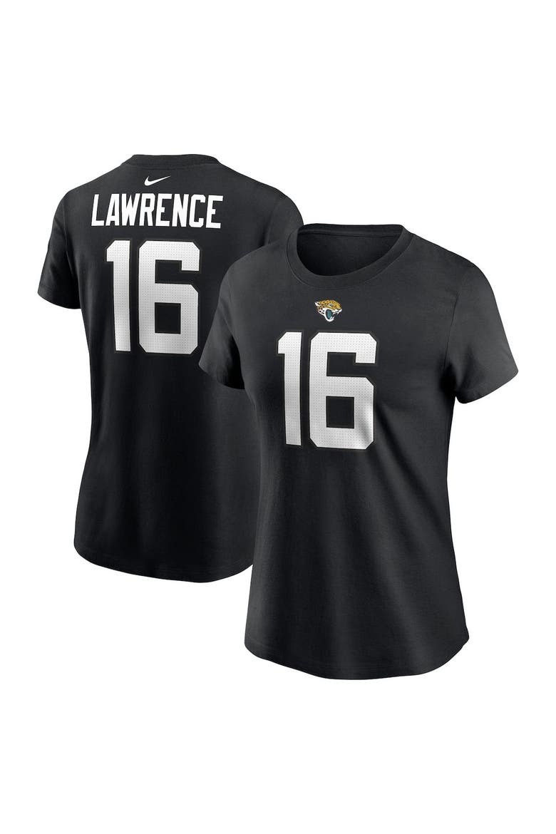 Women's Nike Trevor Lawrence Black Jacksonville Jaguars Player Name & Number T-Shirt, Main, color, Black