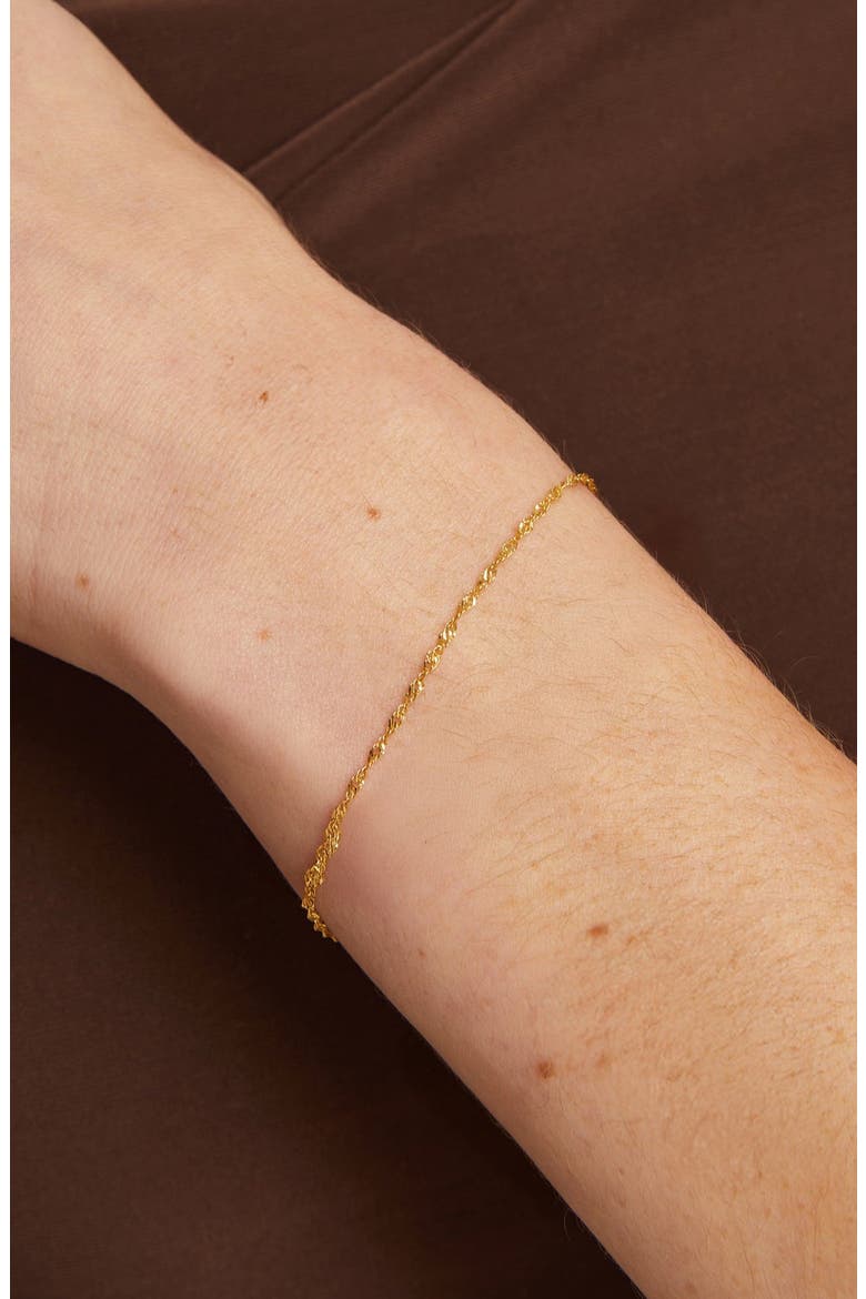 Barely There Chain Bracelet, Alternate, color, Yellow Gold Vermeil