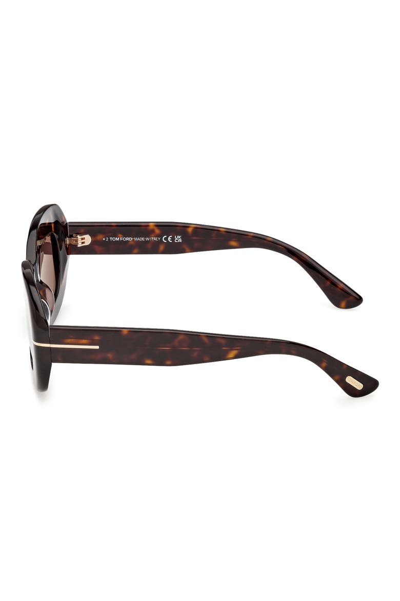 Islay 50mm Small Rectangular Sunglasses, Alternate, color, DARK HAVANA / BROWN