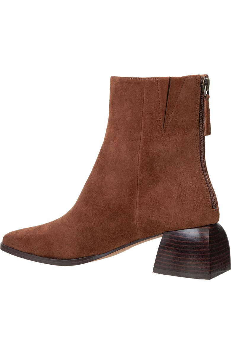 Linea Paolo Sage Square Toe Bootie, Alternate, color, Chocolate Brown