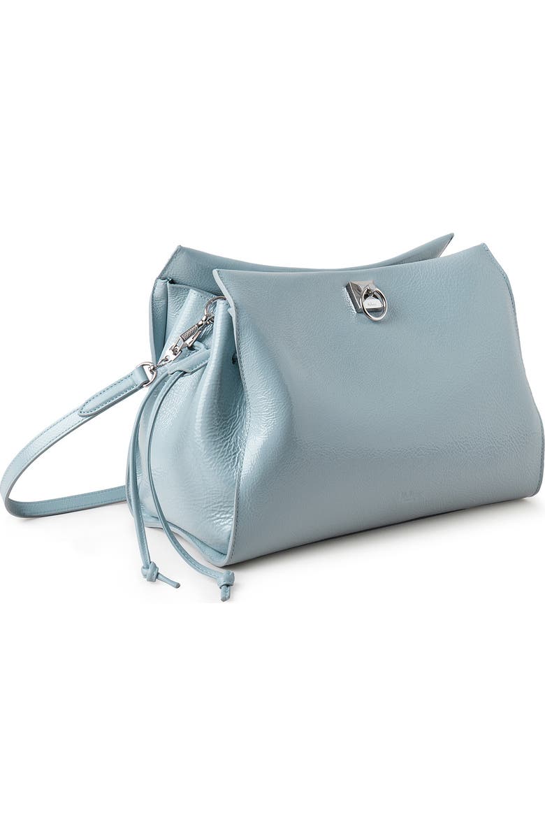 Mulberry Iris Spongy Patent Leather Top Handle Bag, Alternate, color,