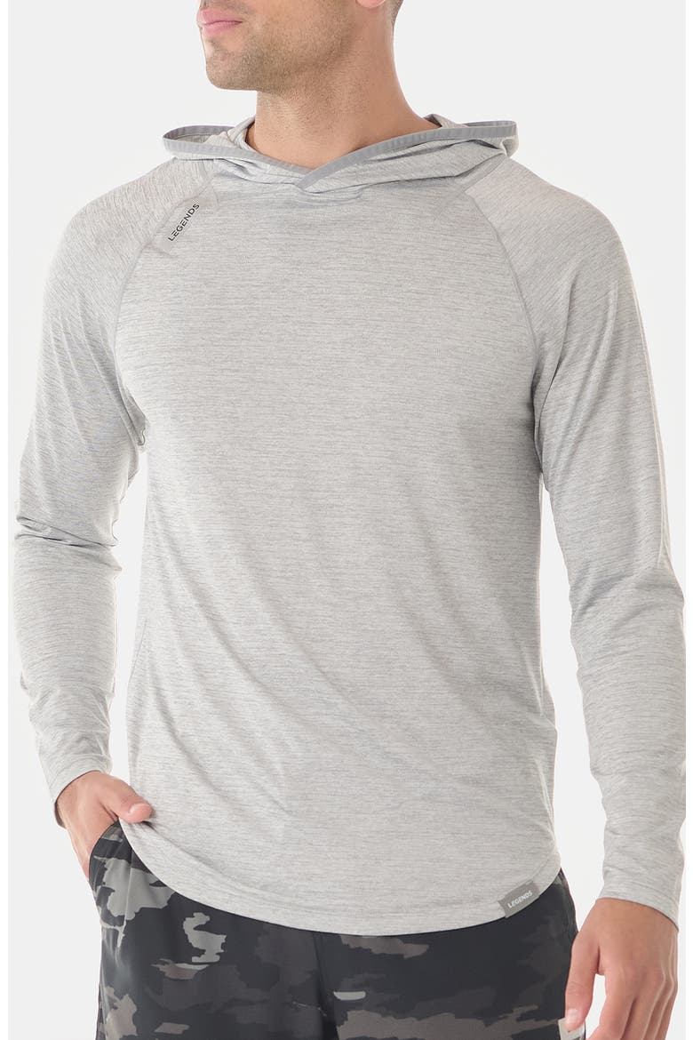 Enzo Performance Hoodie, Main, color, HEATHER GRAY