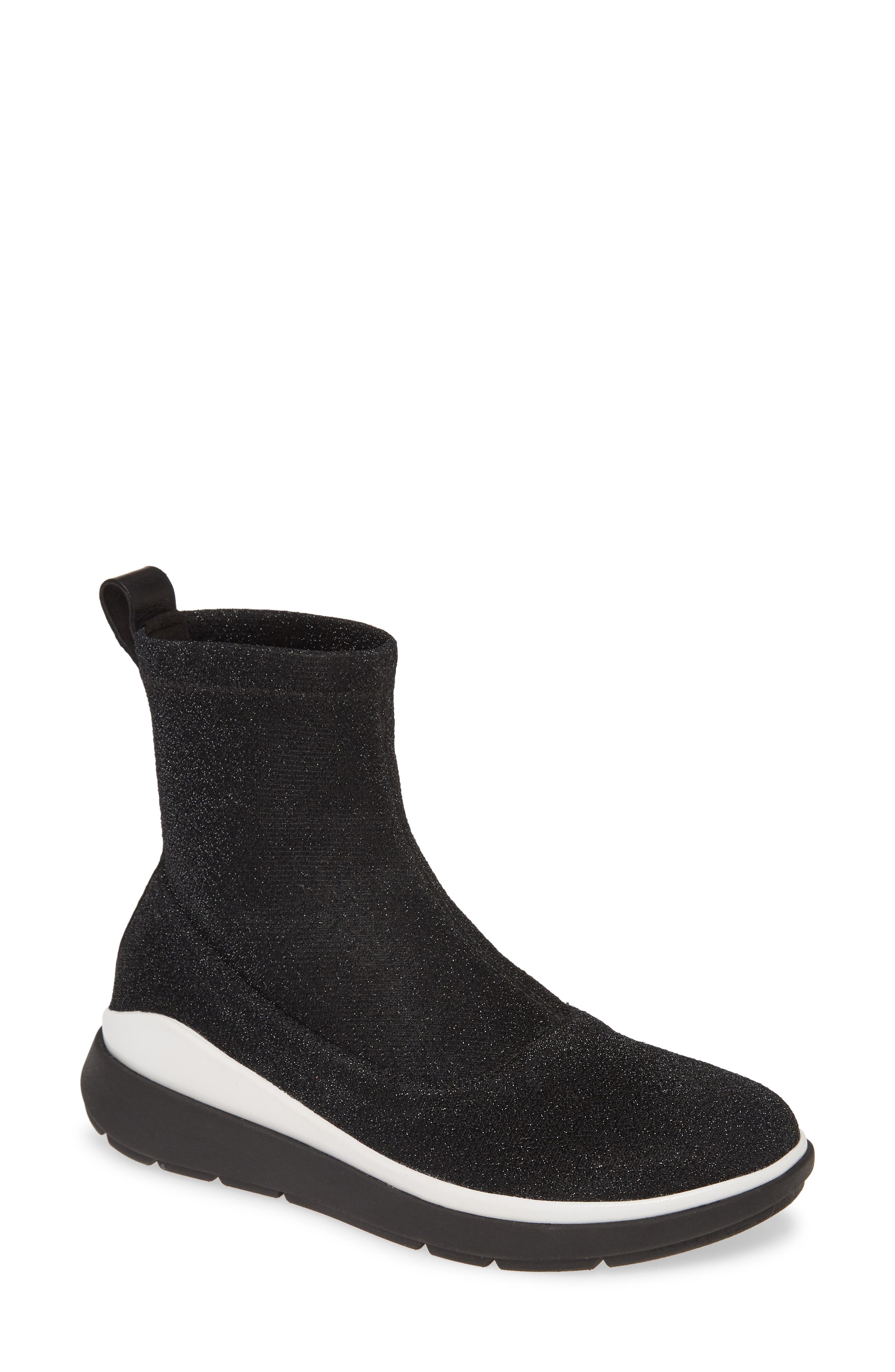 FitFlop Loosh Luxe Metallic Rapid Knit Bootie, Main, color, 