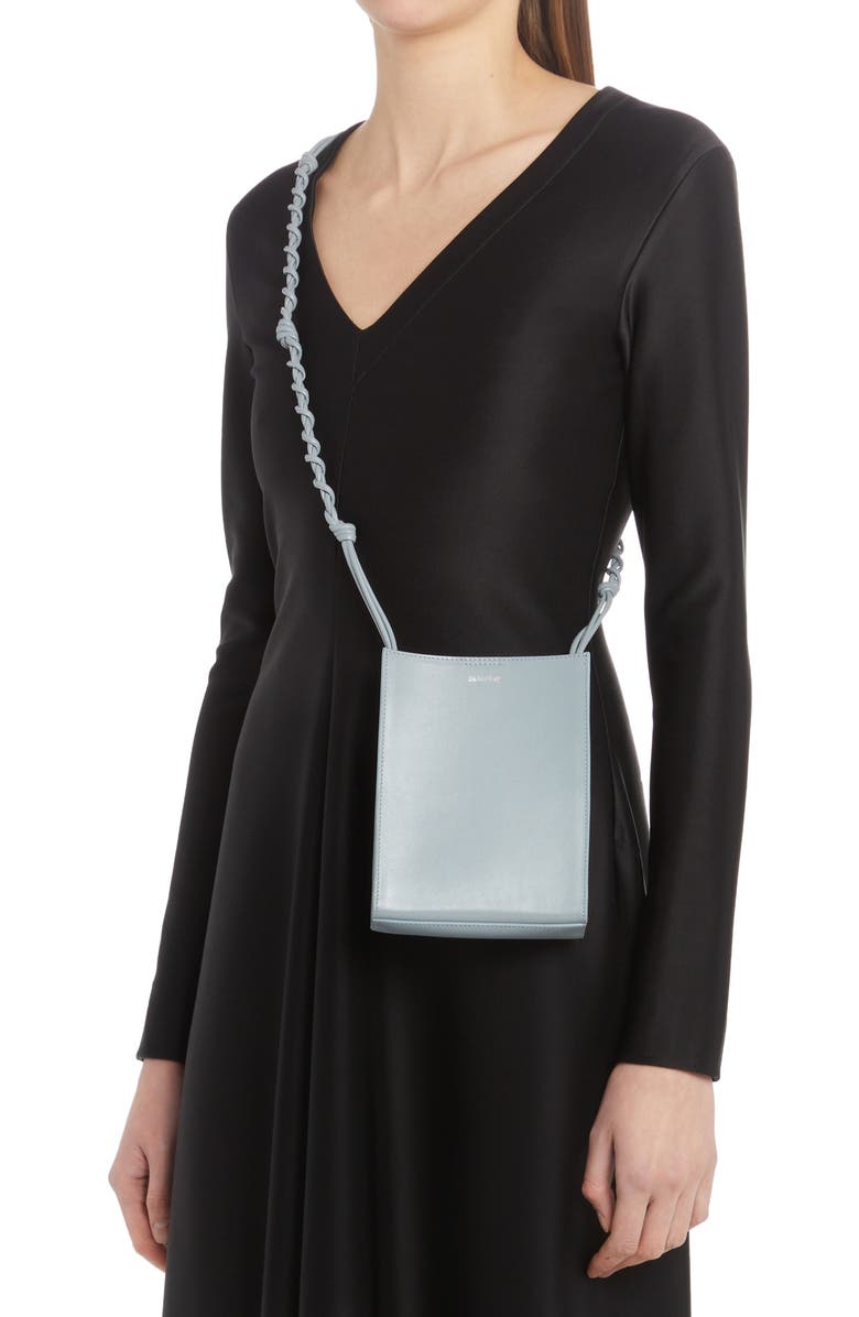 Jil Sander Small Tangle Imitation Leather Crossbody Bag, Alternate, color,