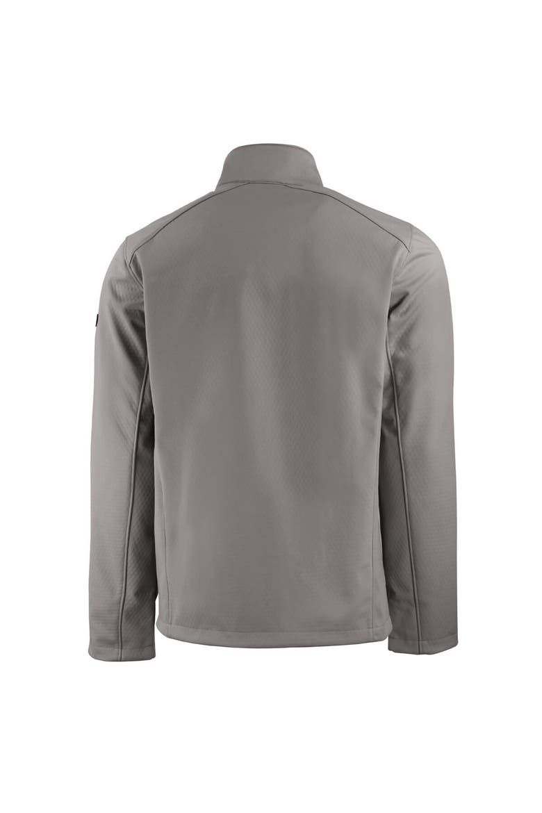Men's Cutter & Buck  Gray Ivy League Evoke Eco Softshell Recycled Full-Zip Jacket, Alternate, color, Gray