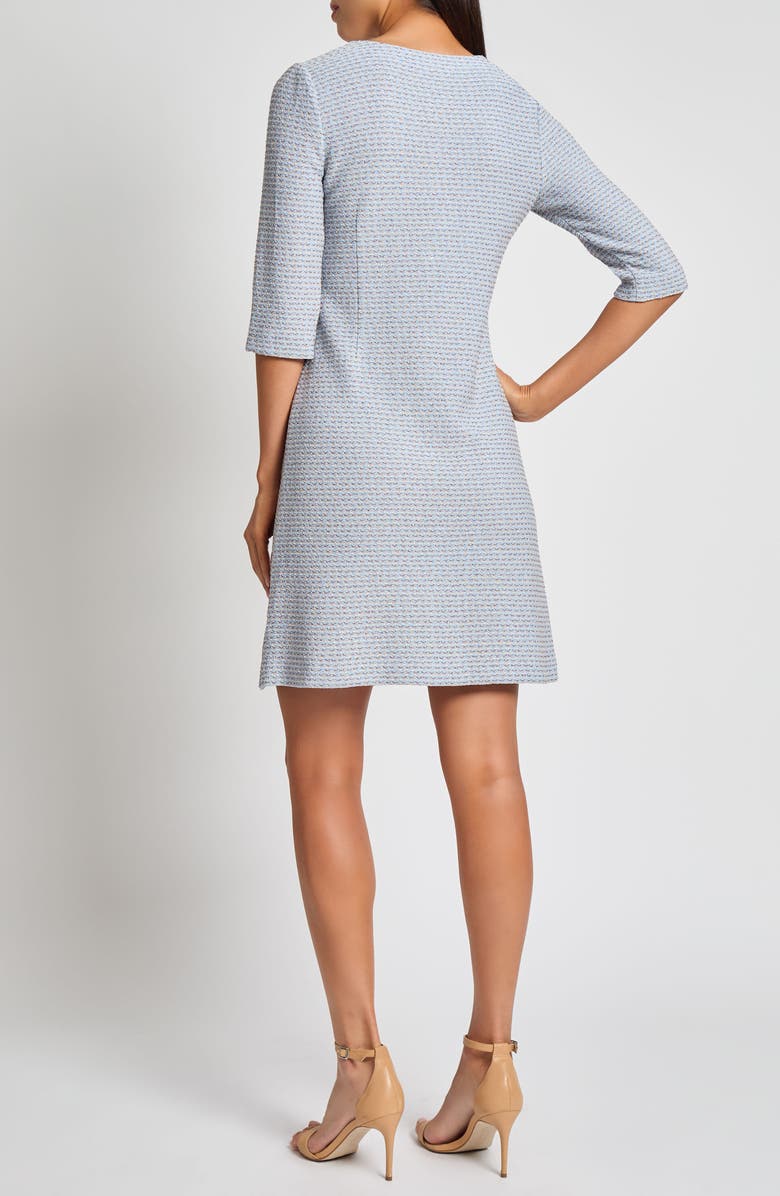 Misook Tri-Color Tweed Dress, Alternate, color,